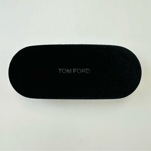 Tom Ford brown velvet eyeglasses sunglass case
